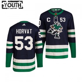 Vancouver Canucks Trikot Bo Horvat 53 Adidas 2022-23 Navy Reverse Retro 2.0 Authentic - Kinder